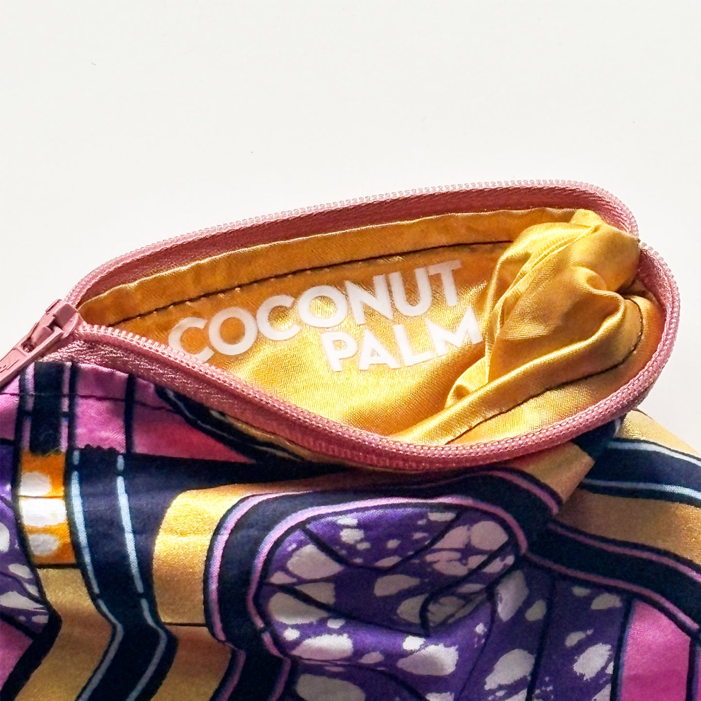 Half Pouch - Pink & Gold