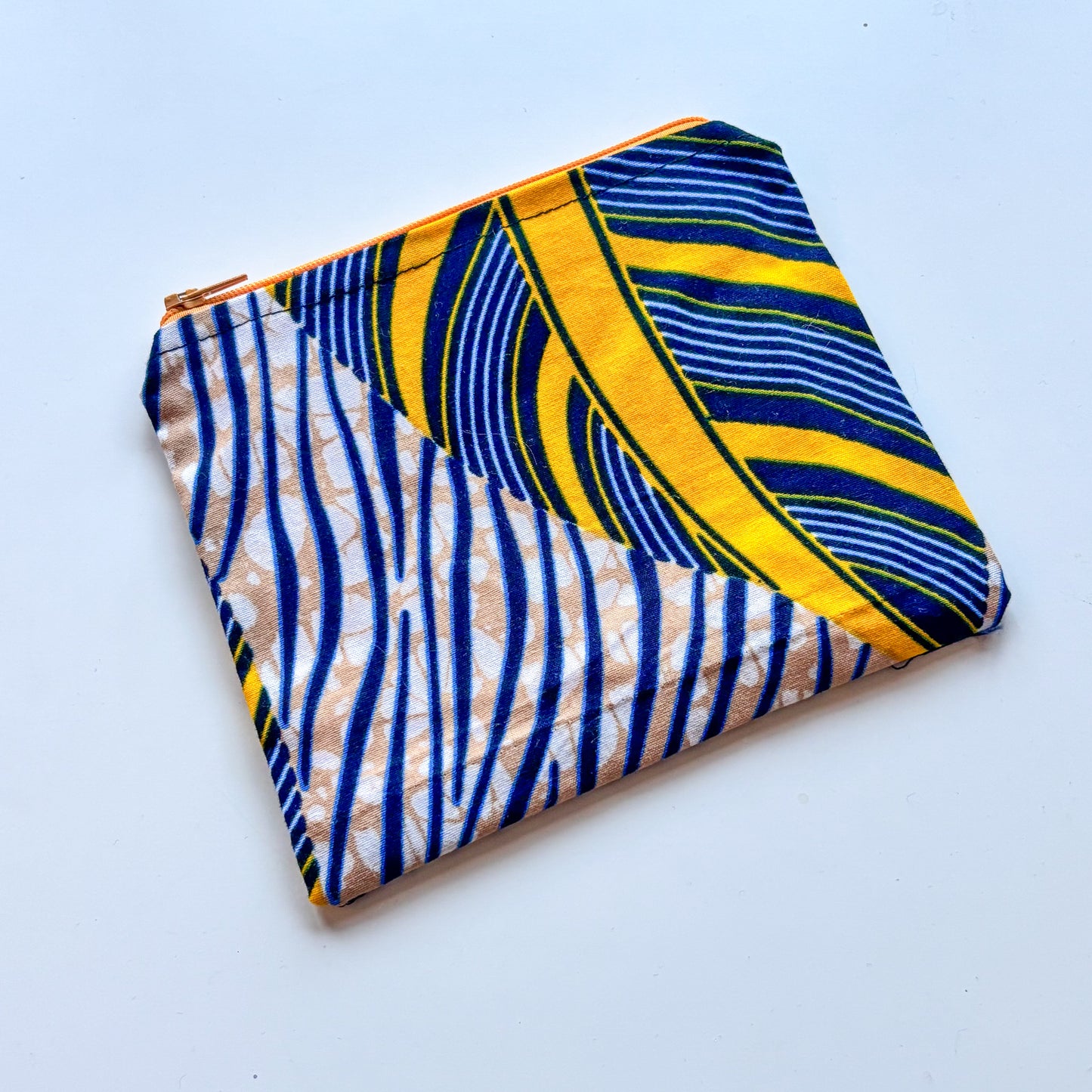 Half Pouch - Blue Feather