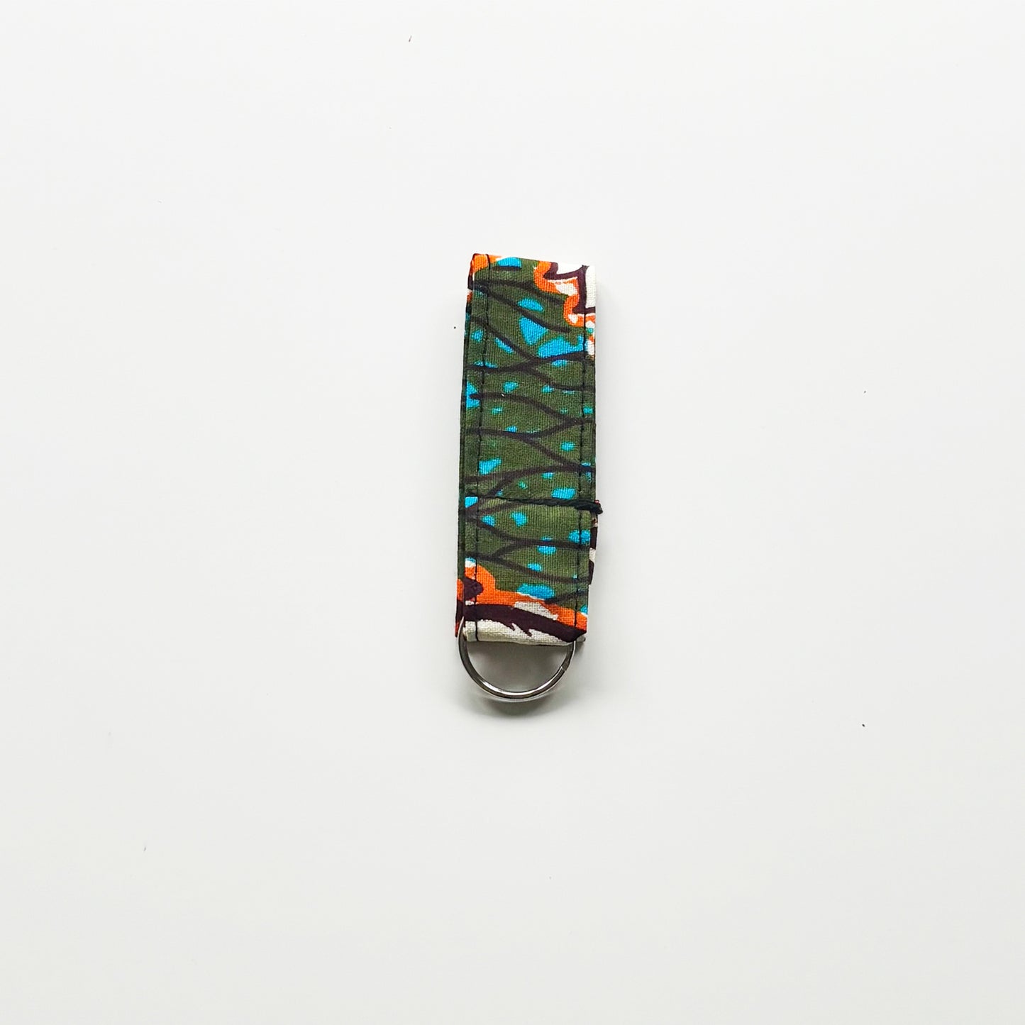 Keyring - Khaki & Orange