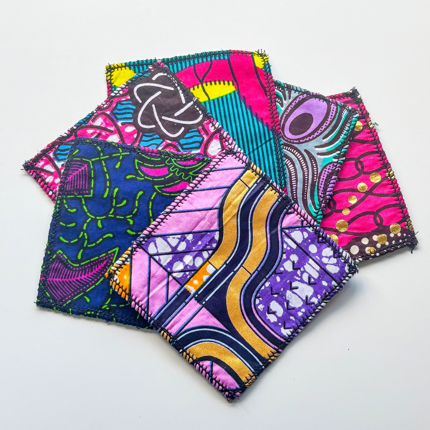 Reusable Face Wipe Set - Pink Mix