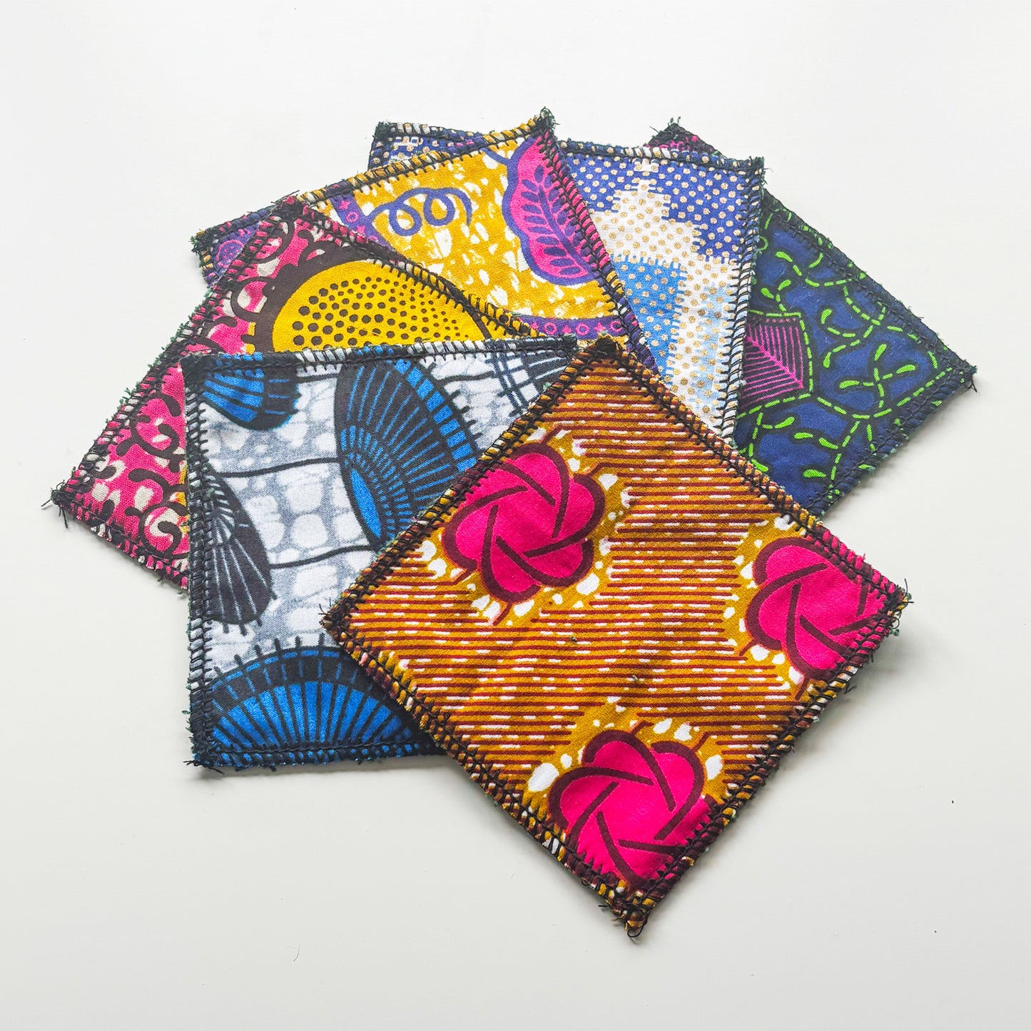 Reusable Face Wipe Set - Pink/Brown Mix