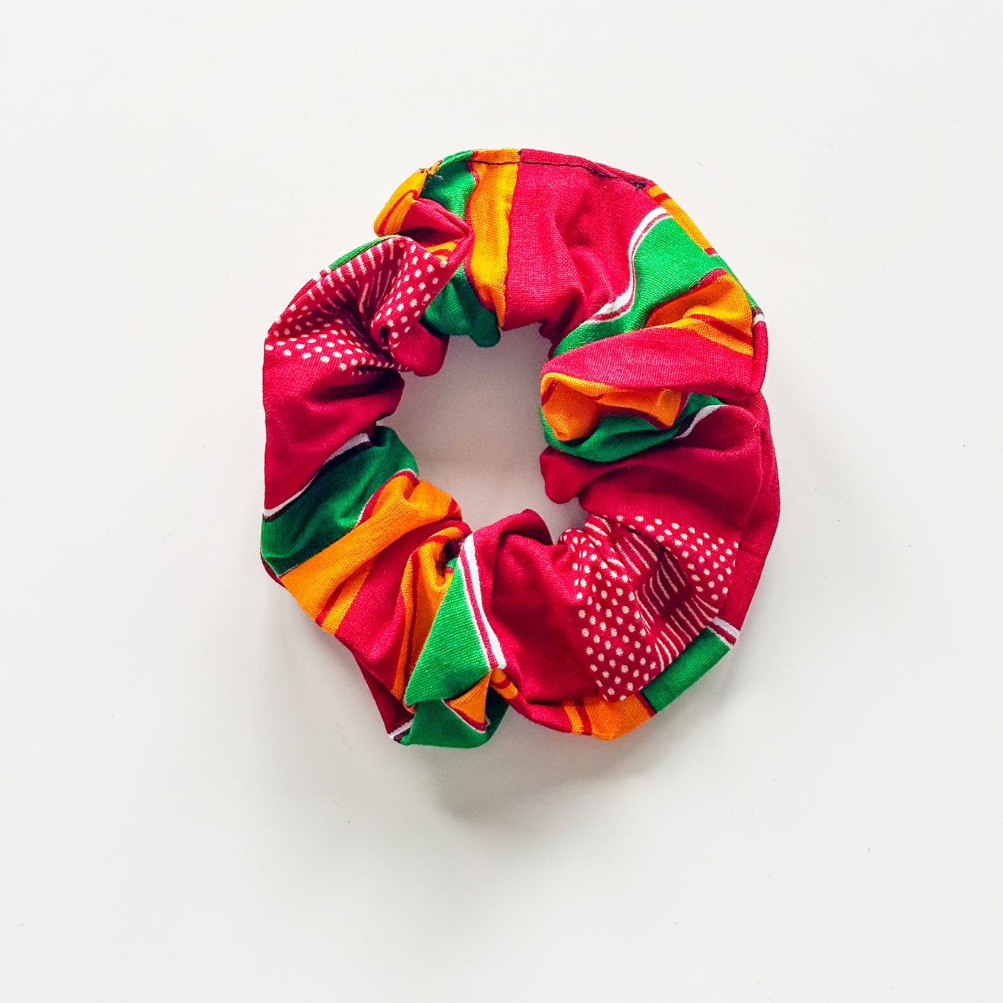 Scrunchie - Red & Yellow