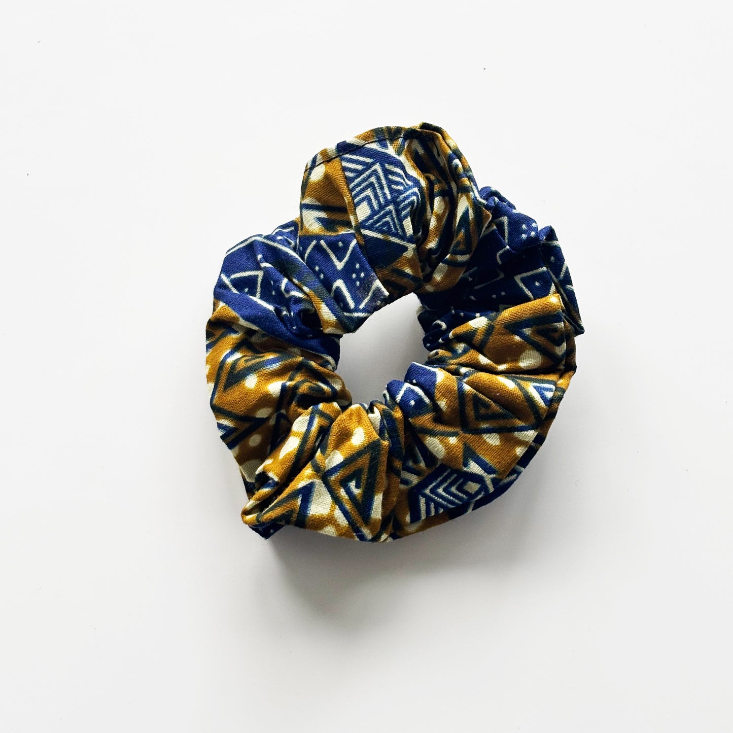 Scrunchie - Olive & Blue