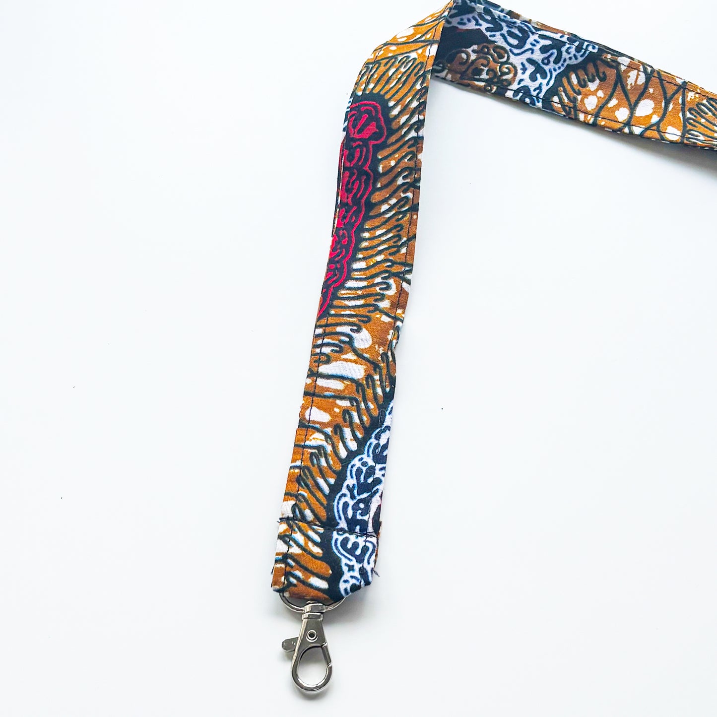 Lanyard - Red & Brown