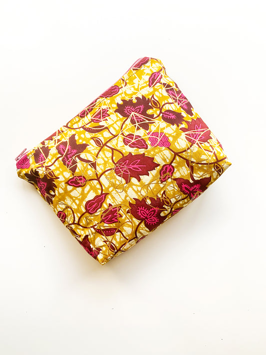 Pouch - Floral with Diamonds
