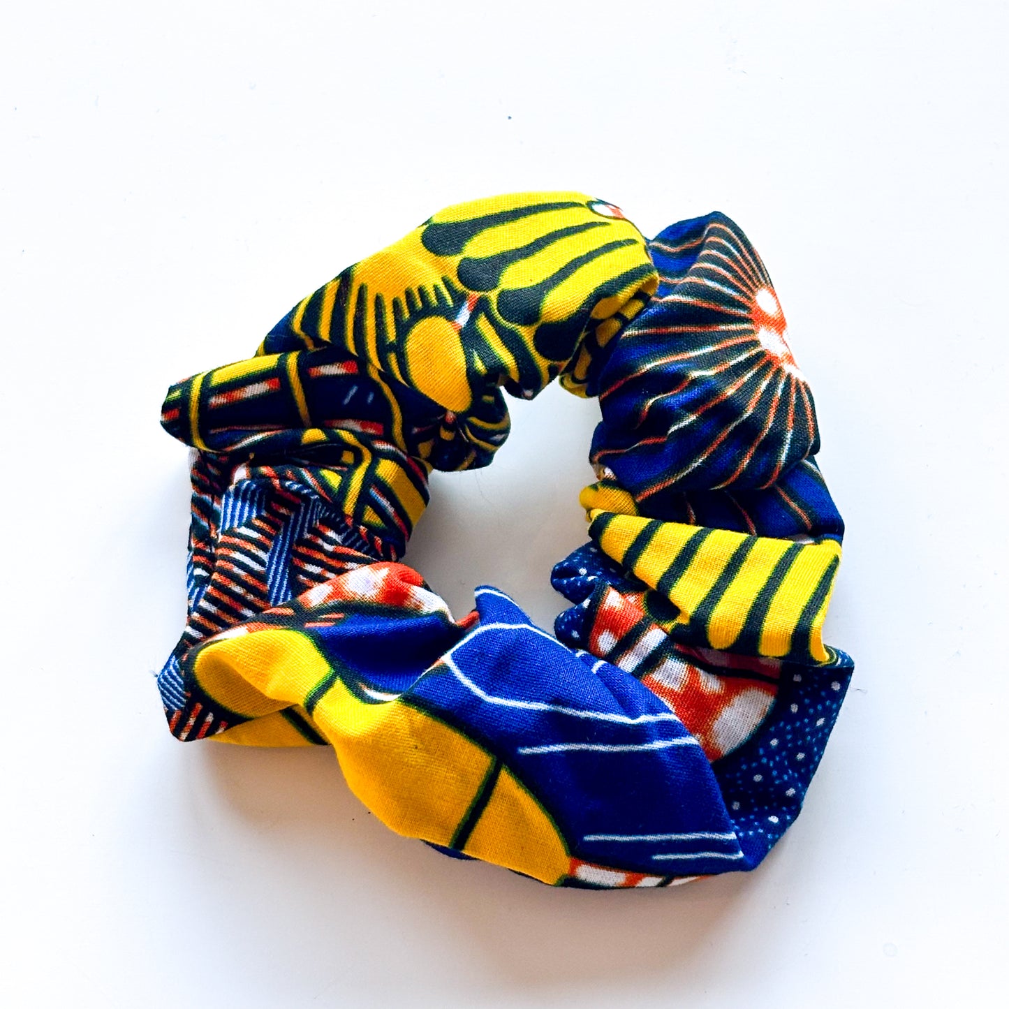 Scrunchie - Yellow & Blue