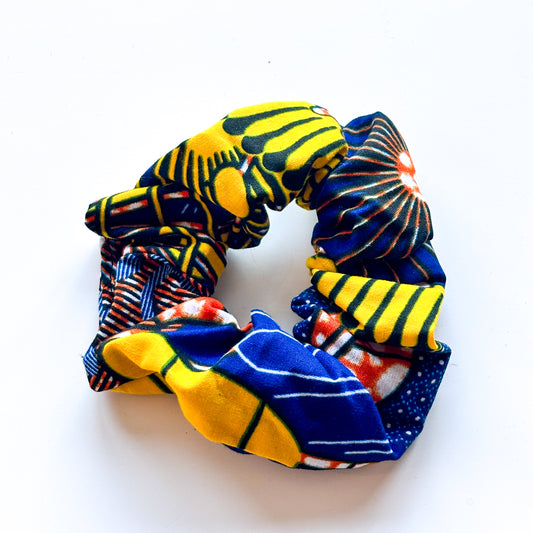 Scrunchie - Yellow & Blue