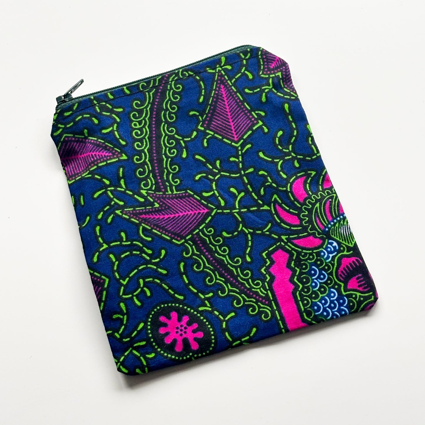 Half Pouch - Dark Blue & Pink