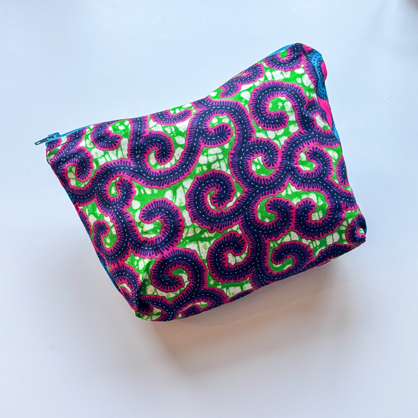 Pouch - Pink & Green Swirl