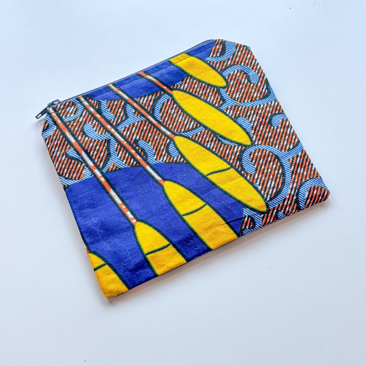 Half Pouch - Yellow & Blue