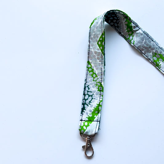 Lanyard - Green & Silver