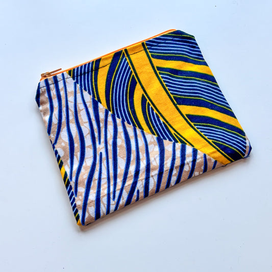 Half Pouch - Blue Feather