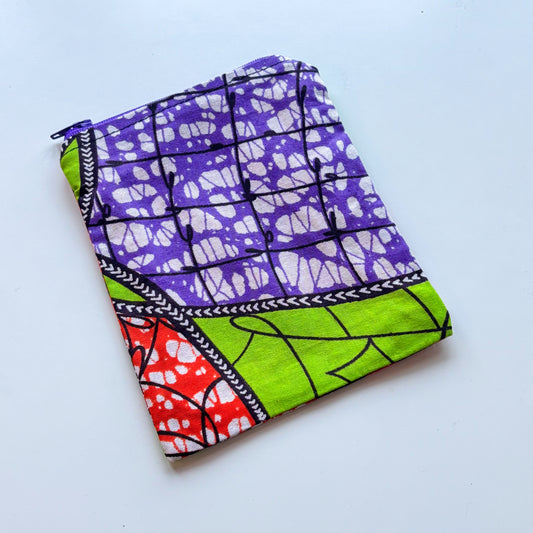 Half Pouch - Purple & Lime